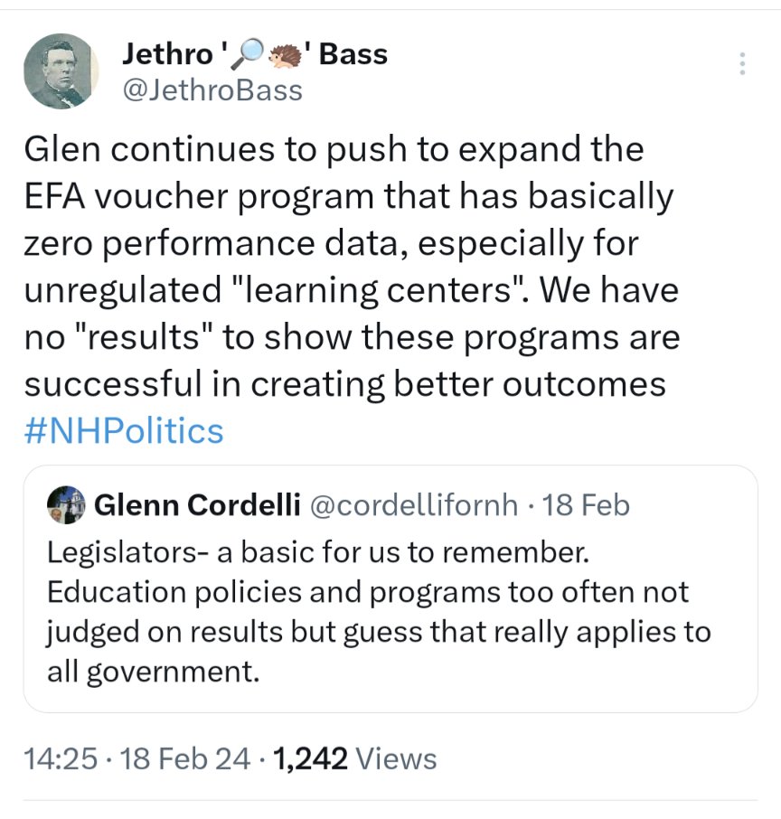 JethroBass's tweet photo. Here's just a few of my numerous attempts to get a response from @NHGOP legislators regarding performance in the EFA voucher  program:  #NHPolitics #NHEd https://t.co/08DGZ2PfRV