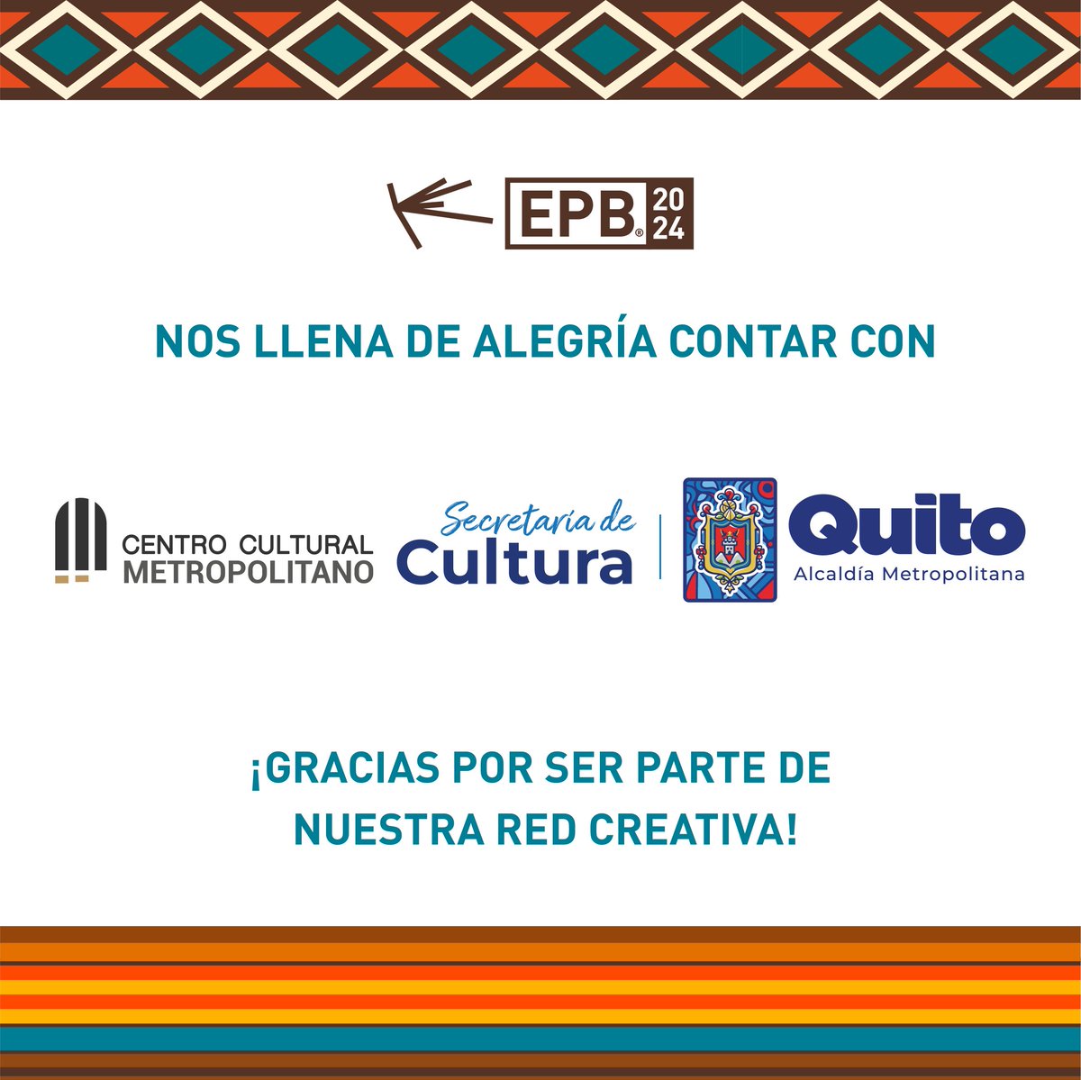 ecposterbienal's tweet photo. 🙌 ¡Apoyo que transforma la cultura, el diseño y el arte!
🎭🌟 Gracias CCM, Secretaría de Cultura y la Alcaldía de Quito por impulsar este evento creativo. 🎨
#CCMM #EPB #EcuadorPosterBienal #EPB2024 #Secretariadecultura #Alcaldiadequito #Inauguracion #Auspiciante #Diseño https://t.co/xAWUfADS7g