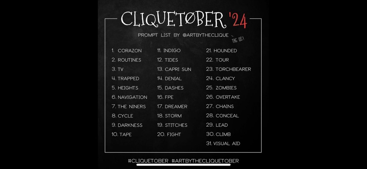 saccarver's tweet photo. #cliquetober Day 2 - Routines 
@artbytheclique https://t.co/YwfvvPMirM