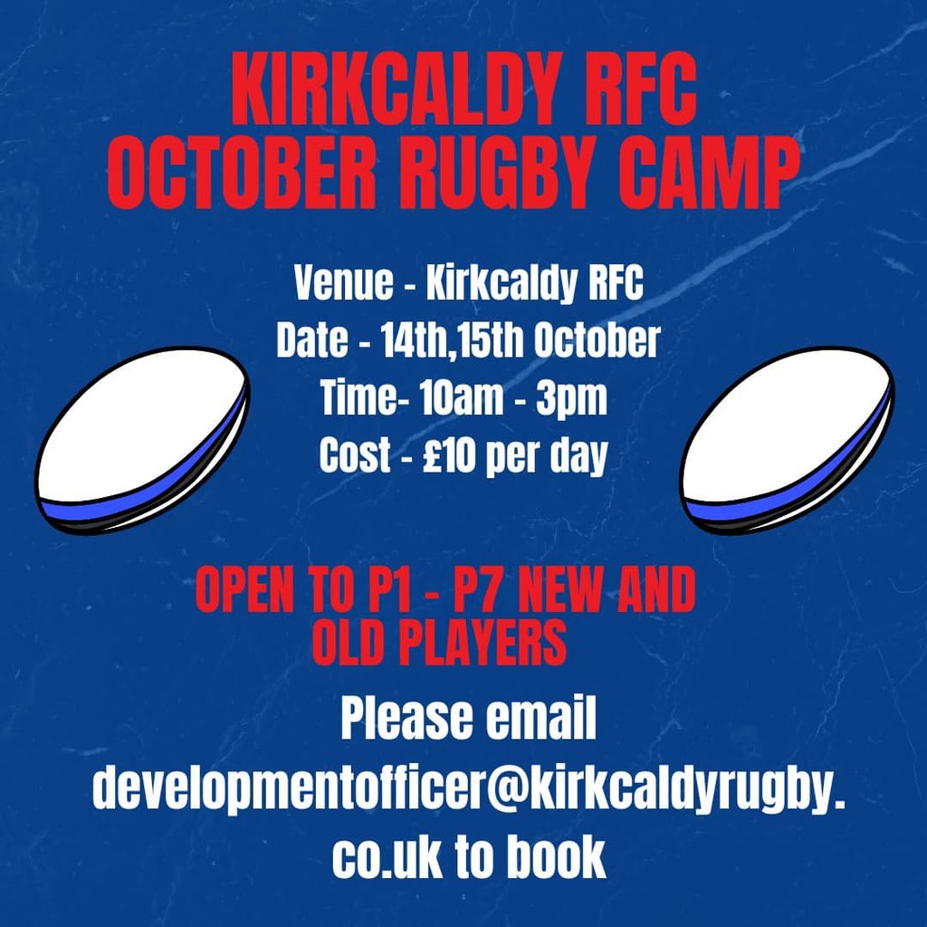 Rugby Camp #Pitchero
kirkcaldyrugby.co.uk/calendar/event…