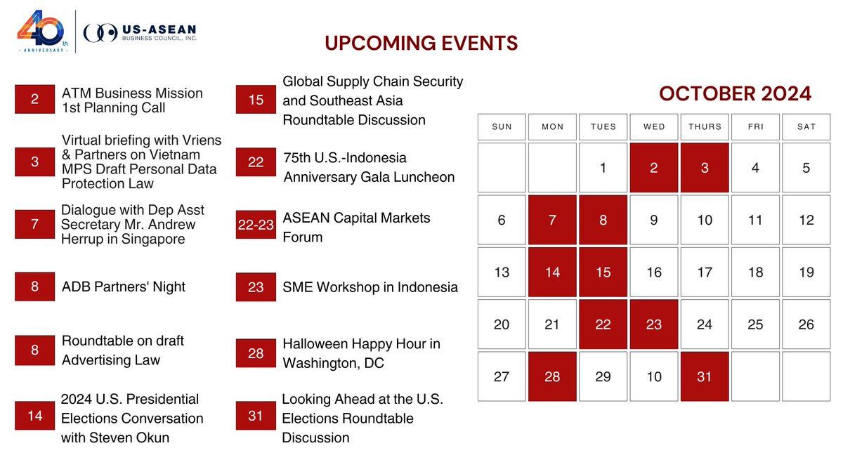 Check out our programming schedule for October!
