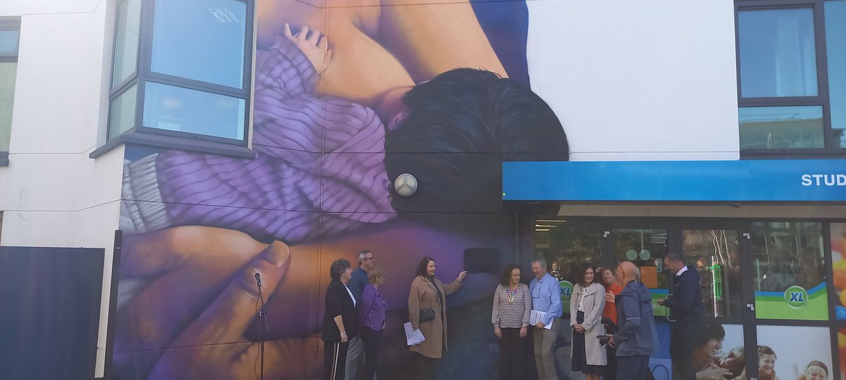 Great collaboration between <a href="/atusligo_ie/">ATU Sligo</a> and <a href="/REF_Sligo/">Research & Education Foundation SUH</a> researching colostrum harvesting and effective on breastfeeding <a href="/marleykenn/">Marla D'Arcy Kennedy</a> <a href="/drelainemooney/">Elaine Mooney</a> showcased at the unveiling of the breastfeeding mural at ATU. Lovely to catch up with lots of mums &amp; babies too!