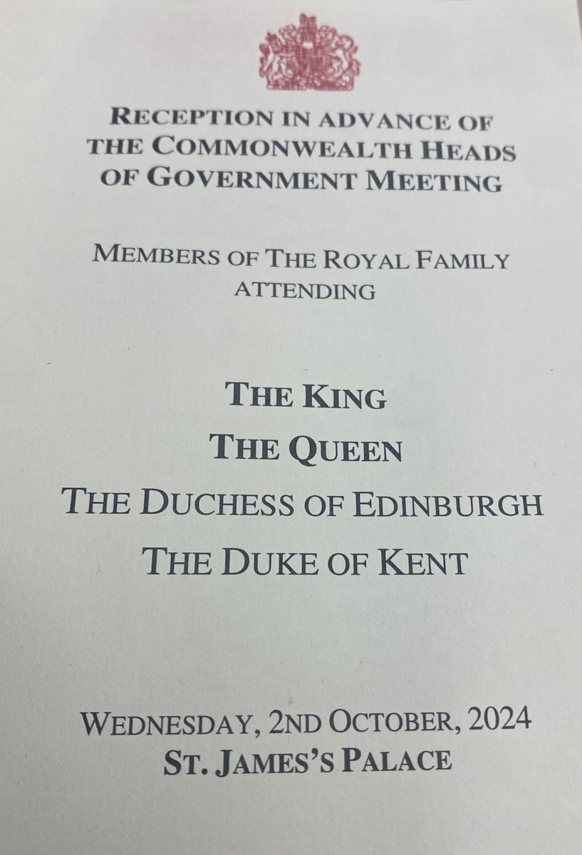 Wonderful to meet HRH and share goodness of the commonwealth