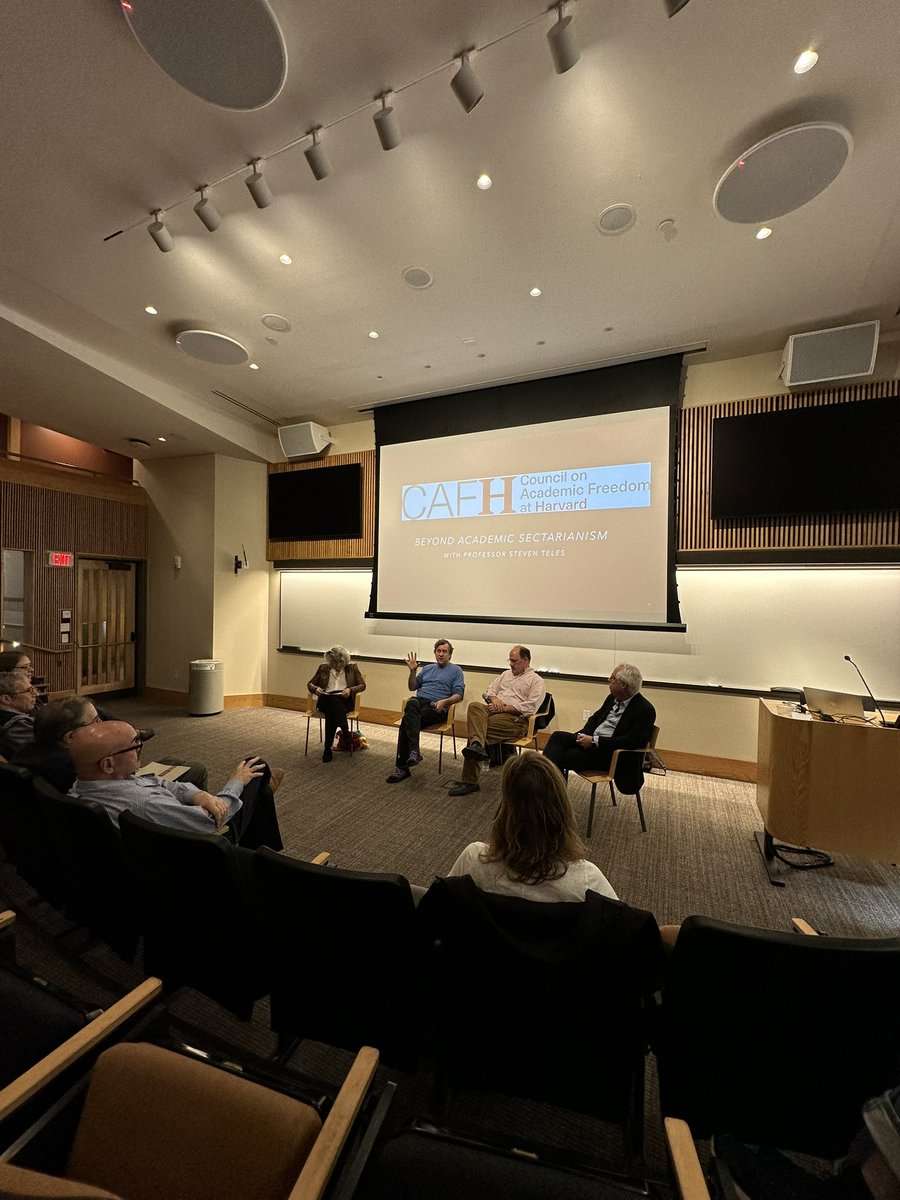 Beyond Academic Sectarianism, happening now! Stop by Fong Auditorium in Boylston Hall to catch the discussion.