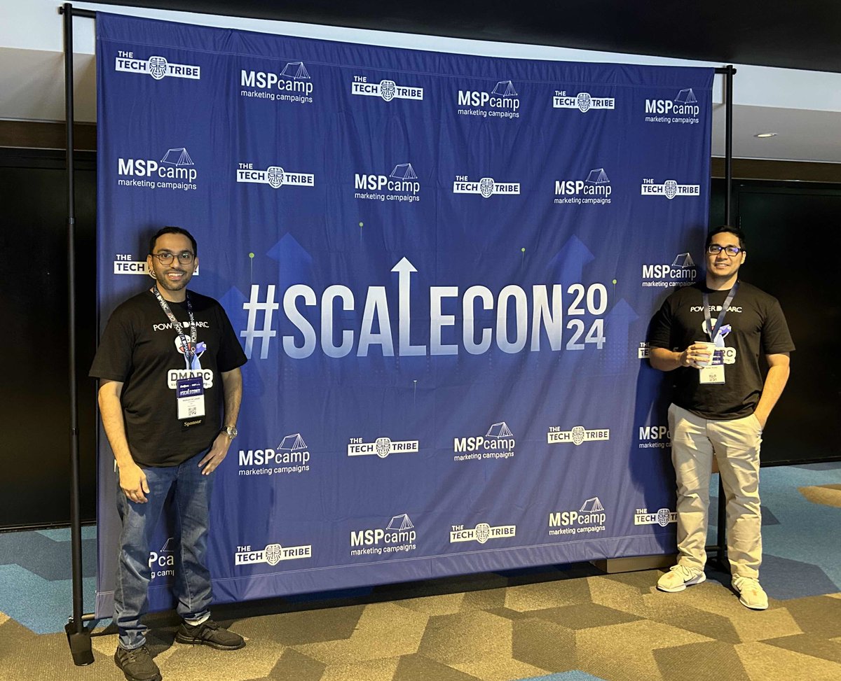 powerdmarc's tweet image. Day 1 at #ScaleCon2024 is off to a great start!🙌Meet our team at the PowerDMARC booth 13. Exclusive perks await!!🤩🚀

Organized by MSP Camp and The Tech Tribe.

#scalecon #lasvegas #expo #cybersecurity #event #meetus #dmarc #powerdmarc