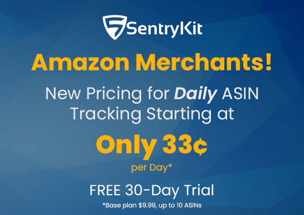 sentrykit's tweet photo. 📈 Merchants, brands, and agencies can now turn up tracking while cutting costs with SentryKit's NEW daily pricing! Adjust ASIN counts daily and only pay for what you track. Flexibility + savings! Click here to sign up today! https://t.co/Q2VQRJ8HPR #ecommerce #dailyASINpricing https://t.co/WxrFD6gUjB