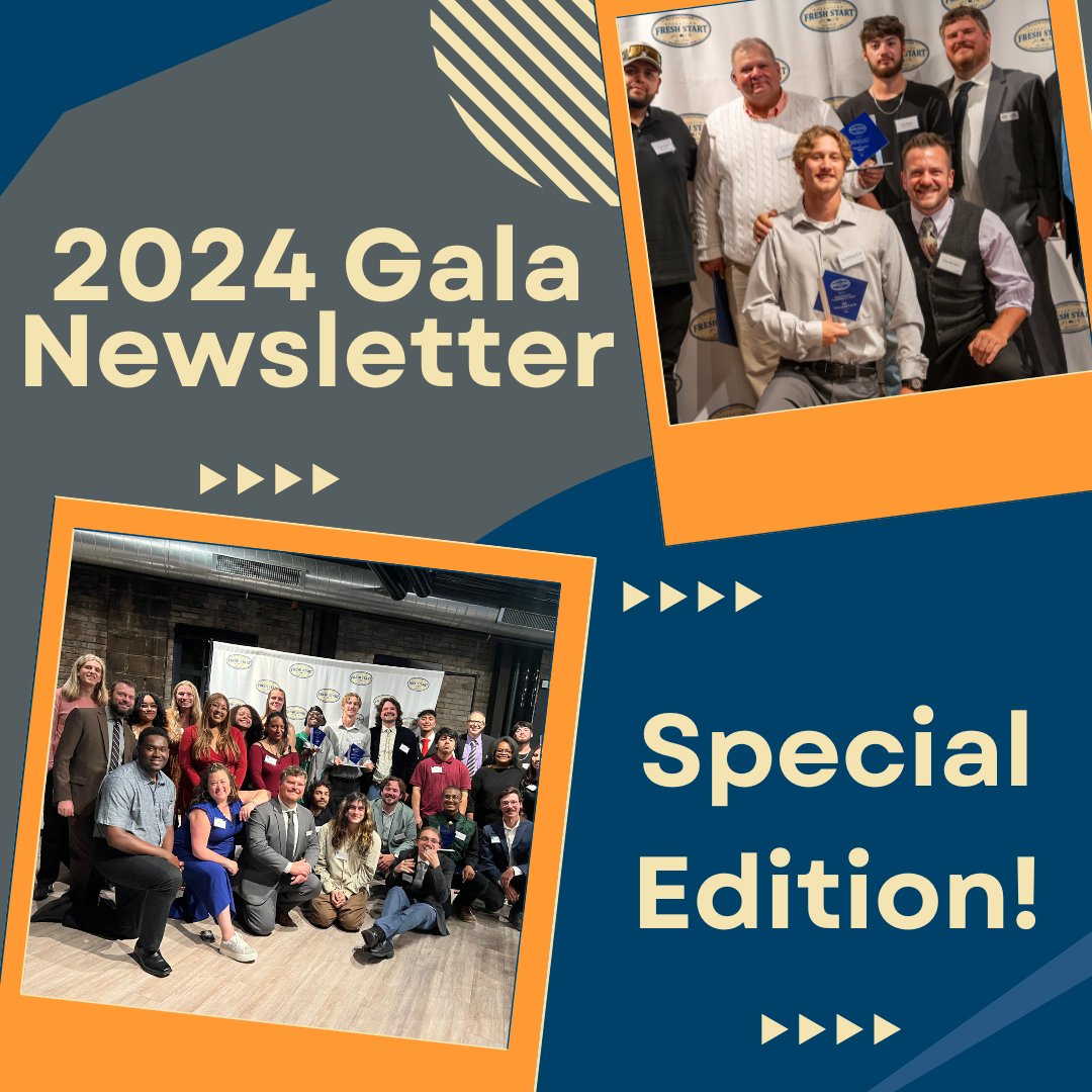 In this 2024 Gala Special Edition newsletter, we highlight our gala award winners! Check out the newsletter to read about our seven award winners and view the photo gallery!

Thanks to all who attended the gala!

Read more here: conta.cc/3NcVWu8
#operationfreshstart #gala