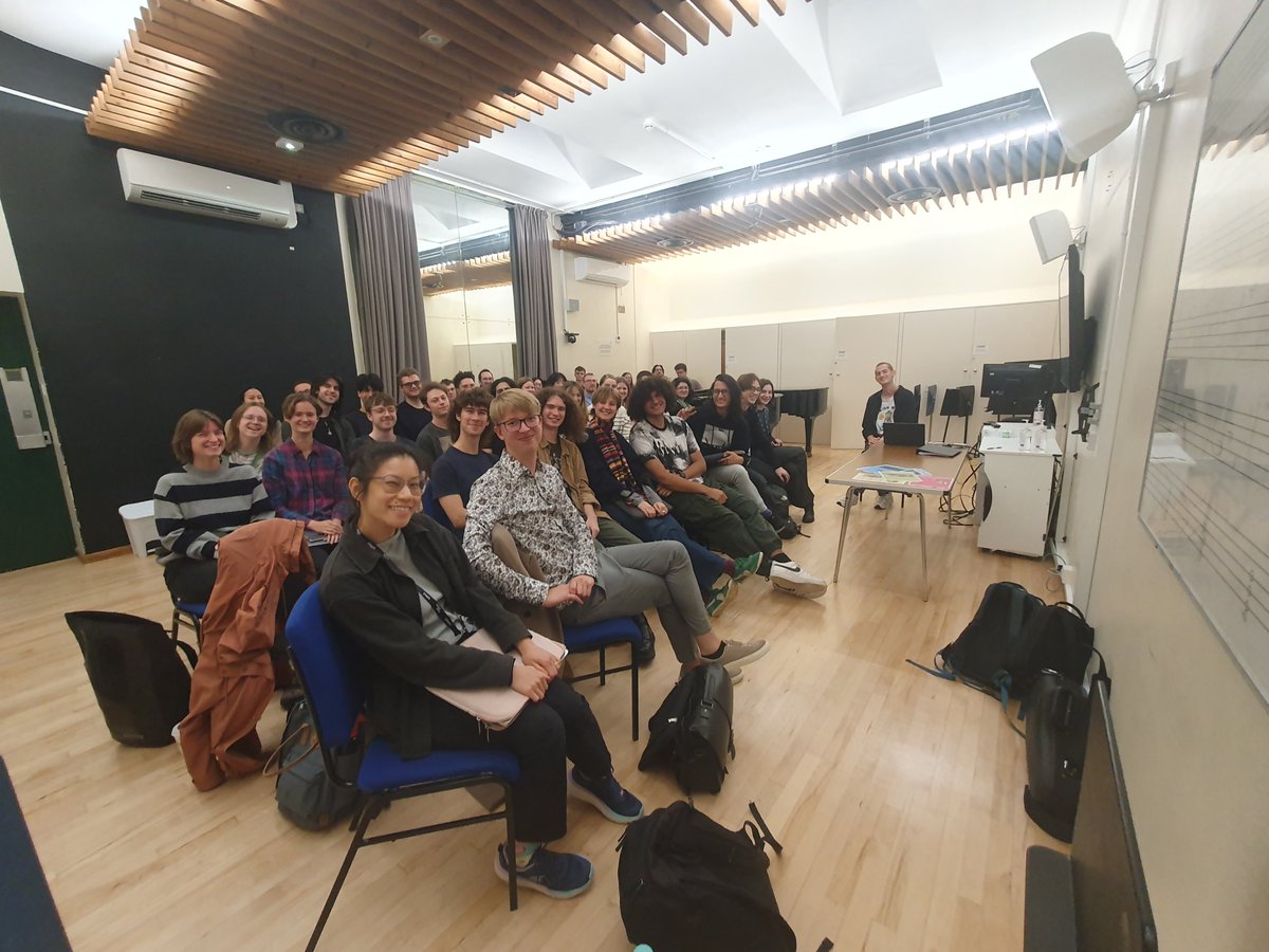 Hollie Harding (@hollieaharding) on Twitter photo Full house today at the <a href="/guildhallschool/">Guildhall School of Music & Drama</a> for our 1st composition department open session seminar of the year, with the brilliant <a href="/bennobuto/">Ben Nobuto</a> talking 'maximalism, play and sincerity' in his recent work. Super inspiring! Thank you Ben šš¤© Full house today at the <a href="/guildhallschool/">Guildhall School of Music & Drama</a> for our 1st composition department open session seminar of the year, with the brilliant <a href="/bennobuto/">Ben Nobuto</a> talking 'maximalism, play and sincerity' in his recent work. Super inspiring! Thank you Ben šš¤©