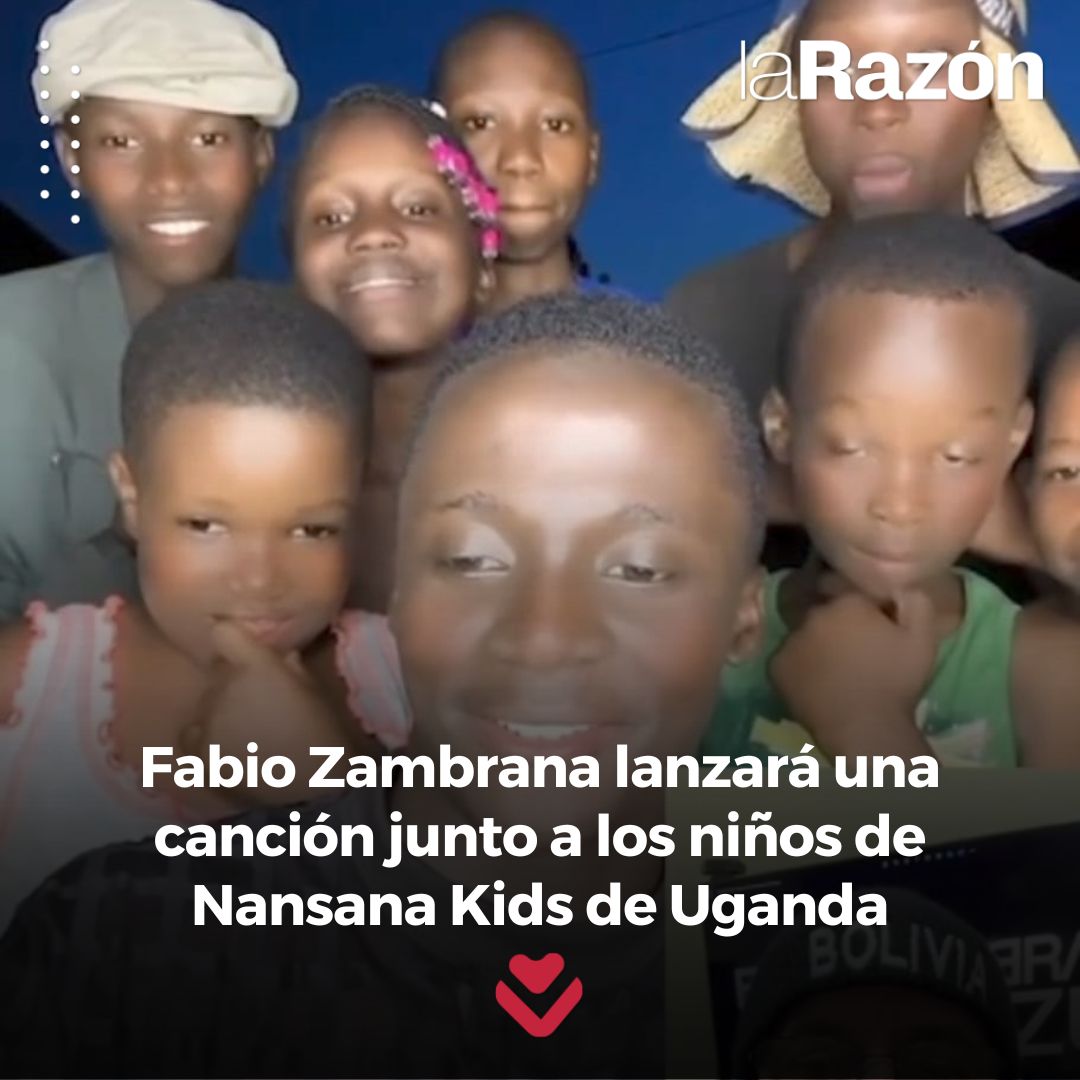 LaRazon_Bolivia's tweet image. El cantautor y musico boliviano, creador de la canción “La bomba”, Fabio Zambrana, anunció que lanzará una canción junto a los niños de #Nansana Kids de #Uganda.