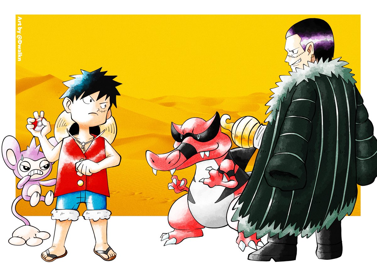 DWalkn's tweet image. One Piece ❌ Pokemon
Desisive Battle in the Desert