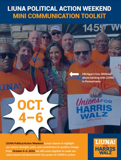 NCDCL's tweet photo. LiUNA! Political Action Weekend is almost here! Let’s unite for Labor Rights and ensure our voices are heard. #LiUNAVOTES #UnionStrong https://t.co/tv6LXOC9cX