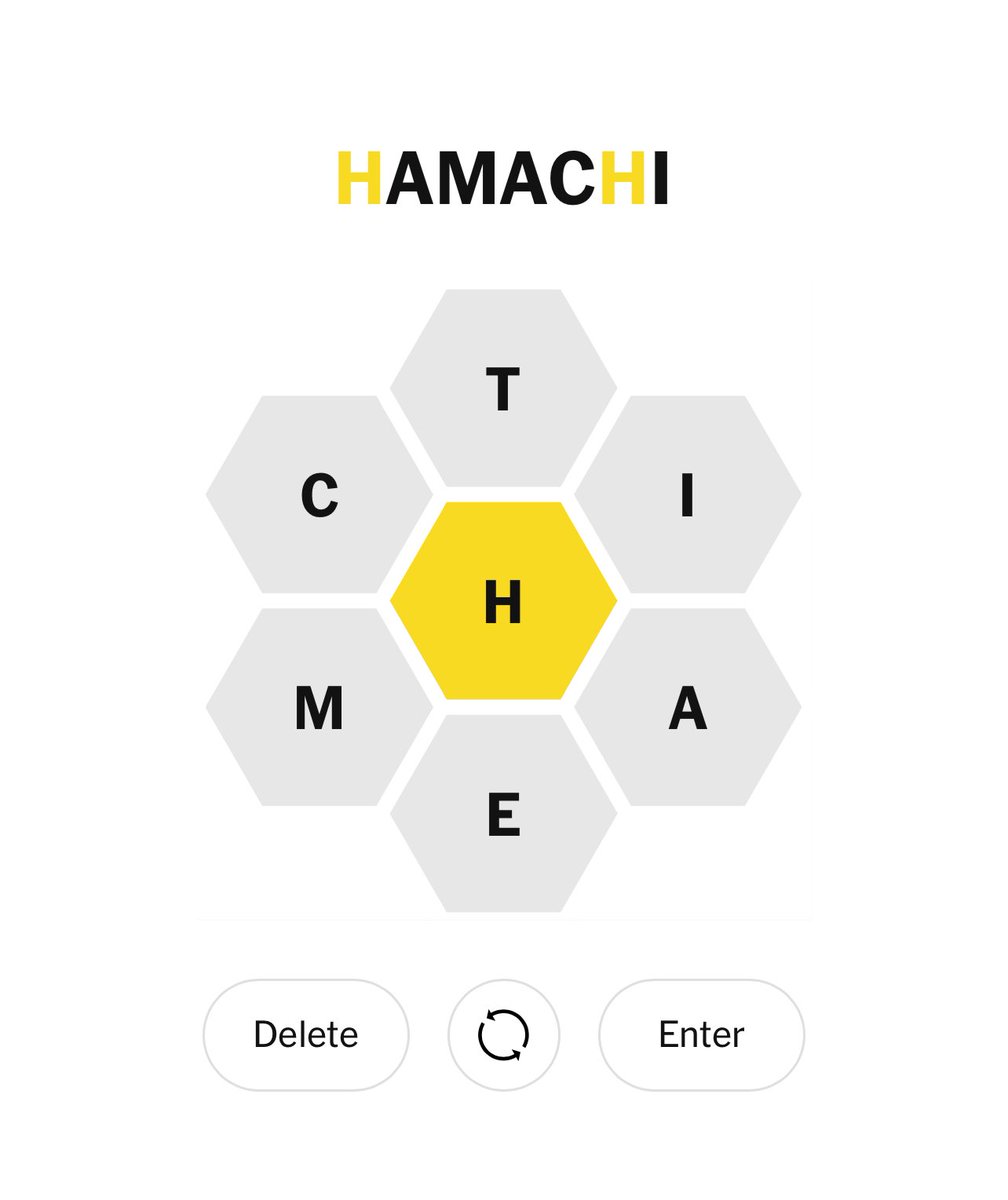 How is it that “hamachi” is a word and “torta” and “tiffin” are not? ⁦<a href="/Notaspellingbe1/">Not a Spelling Bee Word</a>⁩ ⁦<a href="/thegridkid/">Sam Ezersky</a>⁩