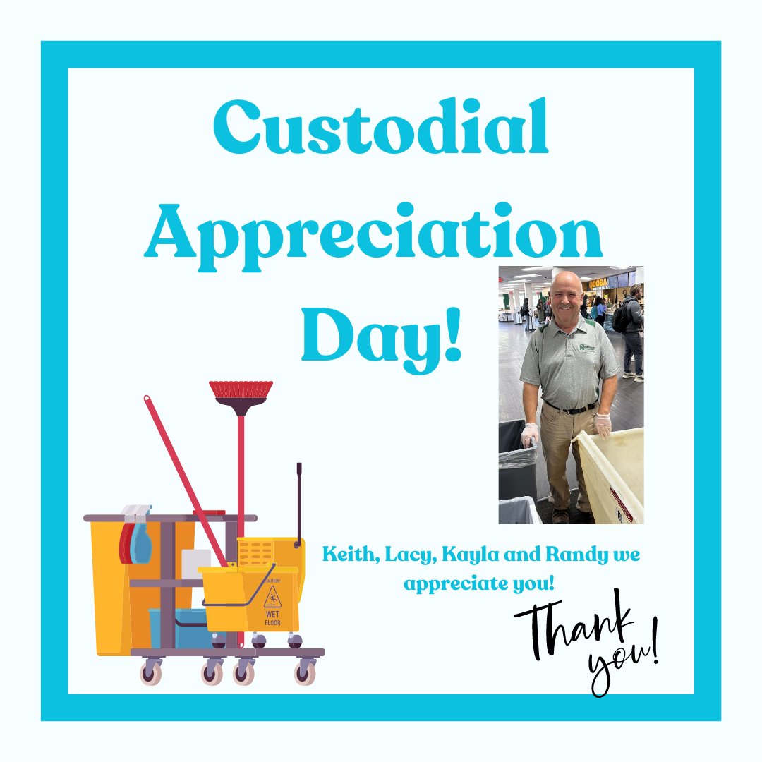 Hey Bearcats! If you see one of our custodians on campus, make sure you tell them thank you!!😃