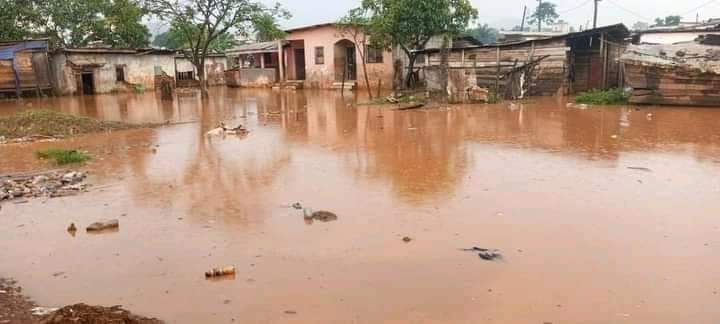 Hundreds of Inhabitants sleeping in open air for two days now following reports of two communities destroyed by floods in Fokoue, Menoua Division of the West Region of Cameroon