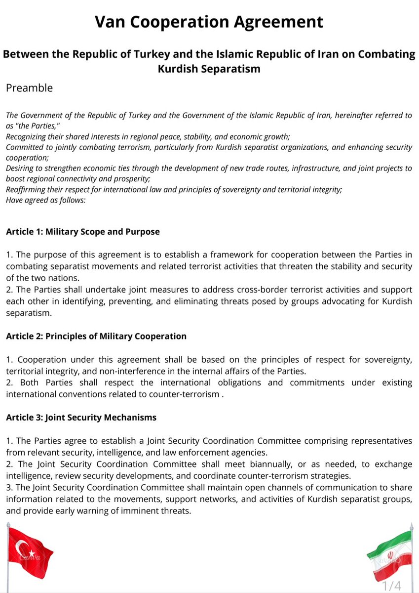 OmnesEduIran's tweet photo. The Islamic Republic of Iran is proud to announce the strengthening of its relations with the Republic of Türkiye @turkeysimb24. This is reflected in a economic and security agreement, signed by our representatives today in Türkiye. (1/2) #omnessimb24 https://t.co/EA8CbyPRSK
