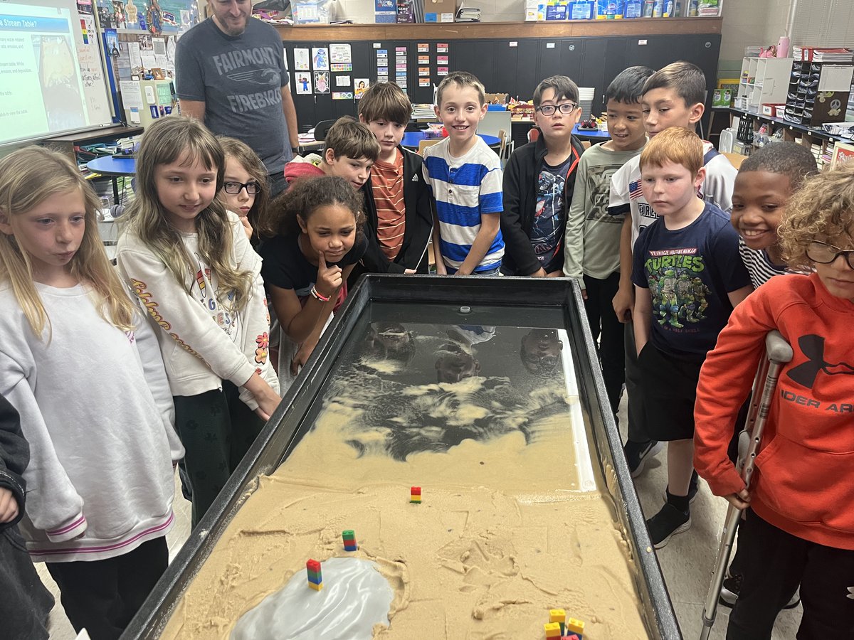 Can a natural force impact our environment? Real-world application using a stream table. Highly engaged students using their critical thinking skills! <a href="/KetteringSchls/">KetteringSchools</a> <a href="/KetteringLearns/">Dan Von Handorf</a> <a href="/OSLN/">OSLN</a>