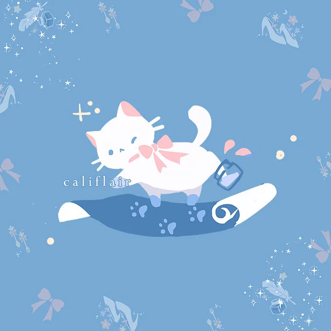 here comes a meowgician cat  