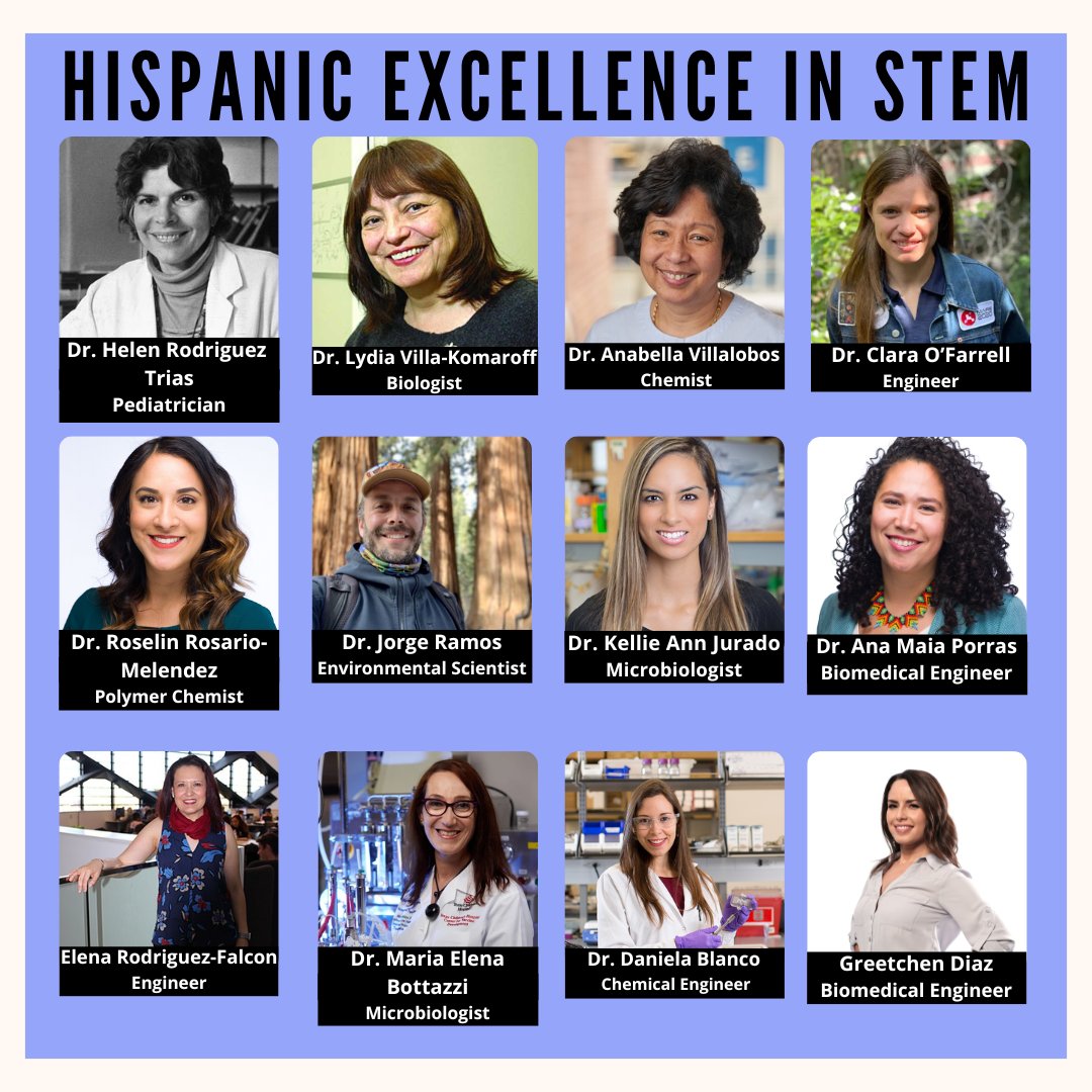LatinasinSTEM's tweet photo. We continue to celebrate Hispanic Heritage Month with some amazing STEMinists! We must always amplify the voices, experiences, and accomplishments of people breaking barriers in #STEM.

#NationalHispanicHeritageMonth #DiversityinSTEM #RepresentationMatters https://t.co/LhPmpq1bFd