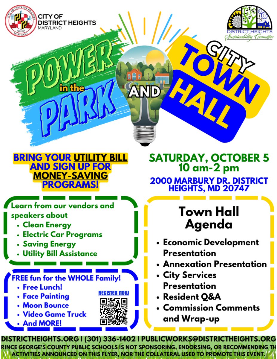 Live in Maryland and want to reduce your energy bills? Join us at our annual Power in the Park event and meet with state and local (county) agencies to explore or sign up for energy assistance programs. Free to attend but registration is required - forms.gle/sYYikux6smDDpz…