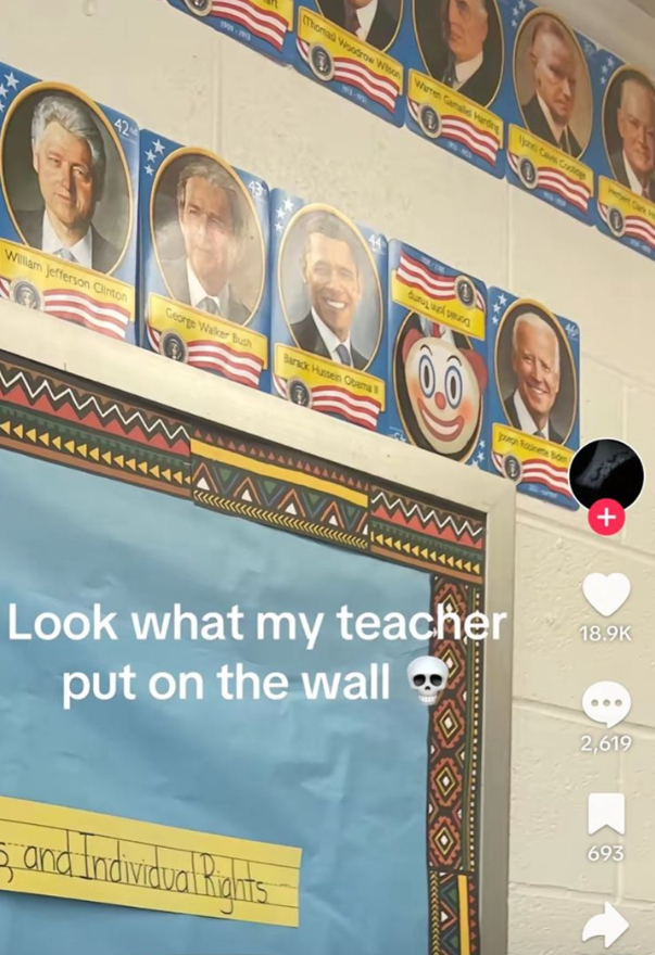 I'm sure the teacher in this classroom is giving completely unbiased lessons to their students.

Another ad for homeschooling