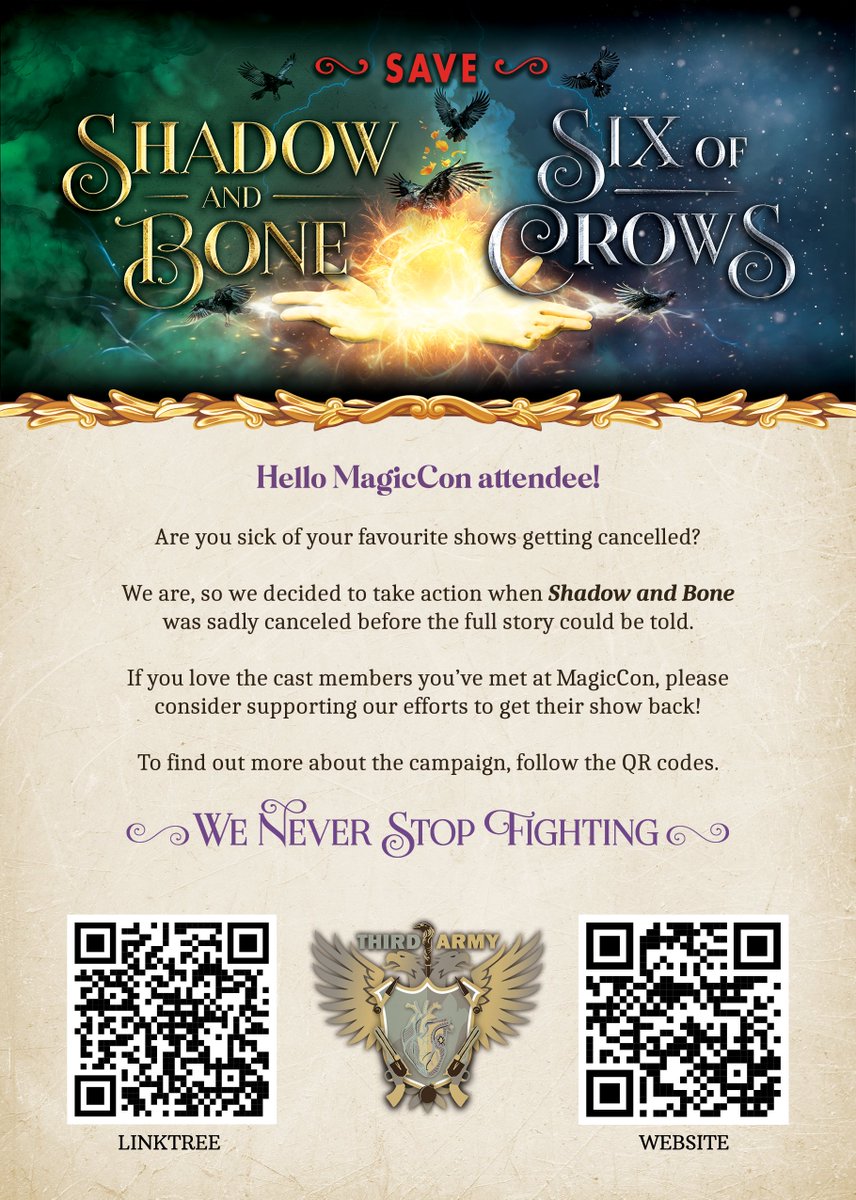 Save Shadow and Bone and Six Of Crows tweet media