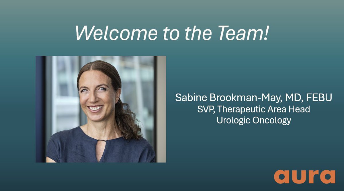 We are thrilled to welcome Sabine Brookman-May, MD, FEBU, as our SVP, Therapeutic Area Head Urologic Oncology! <a href="/brookmans76/">Sabine D. Brookman-May</a>