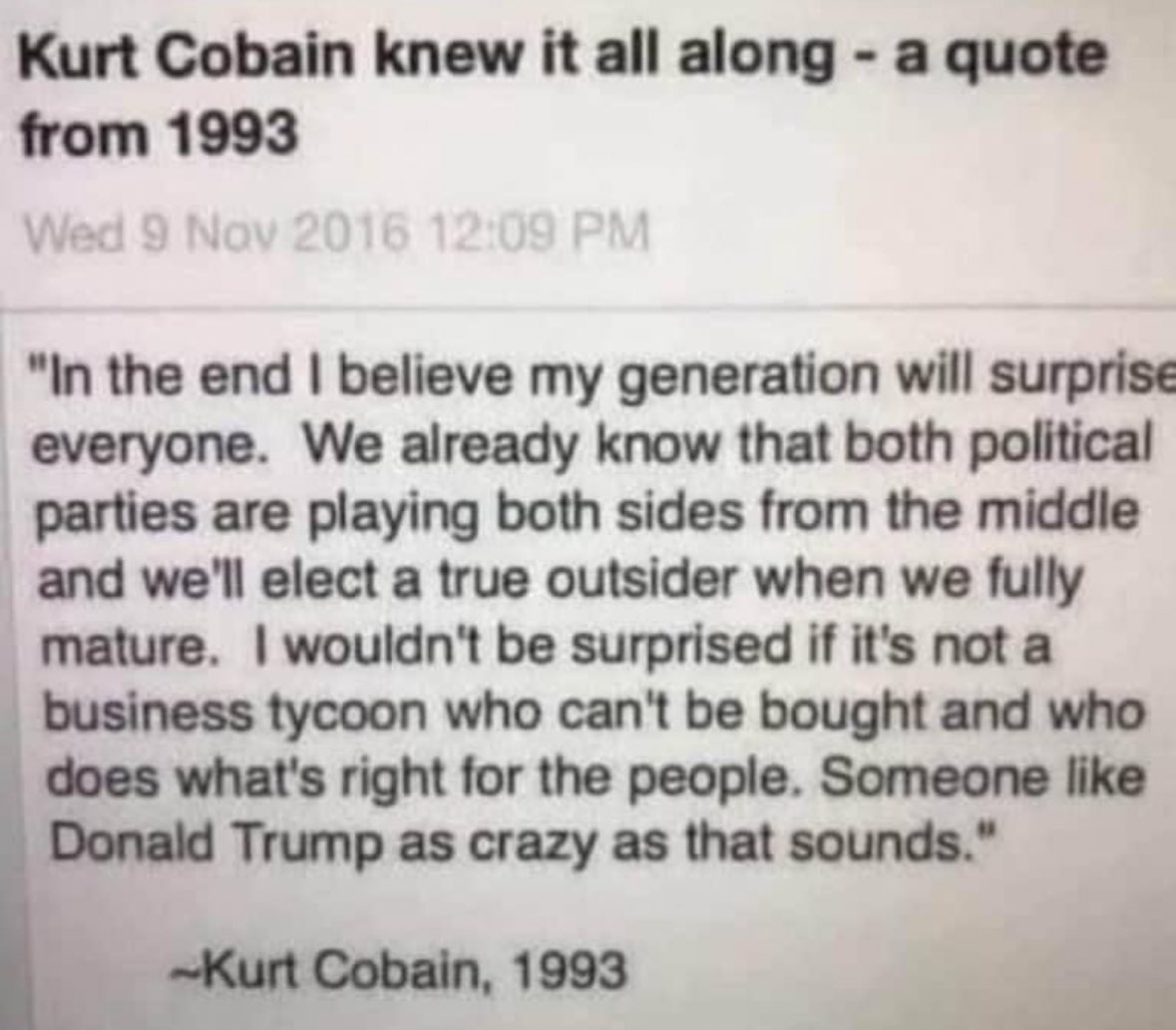 MNeuenswander's tweet photo. @JohnDParody Kurt Cobain Knew https://t.co/VUJTHsKmJ9