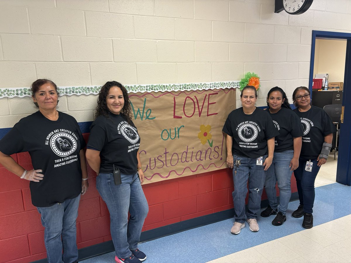 Abigail Sanchez (@msabeesan) on Twitter photo Happy National Custodian Appreciation Day! We 🐾❤️🐾 all you do for our campus <a href="/NISDCustodial/">Northside ISD Custodial Operations</a> <a href="/NISDVillarreal_/">Villarreal ES</a> Happy National Custodian Appreciation Day! We 🐾❤️🐾 all you do for our campus <a href="/NISDCustodial/">Northside ISD Custodial Operations</a> <a href="/NISDVillarreal_/">Villarreal ES</a>