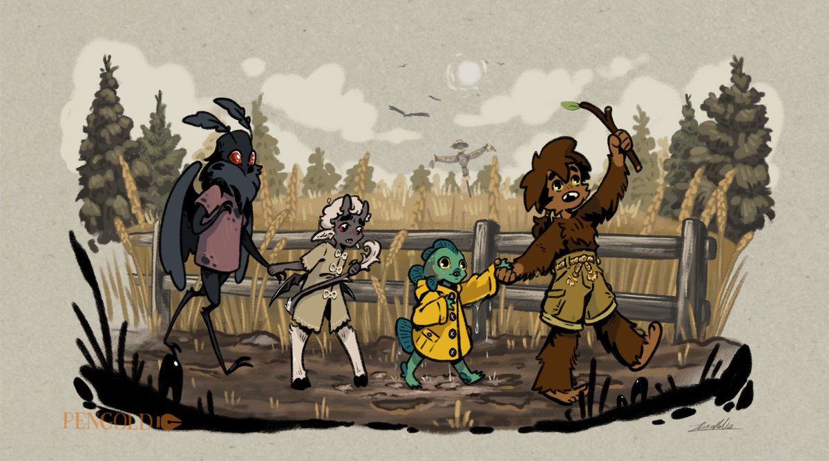 Cryptid kid's book concept #illustration #cryptid