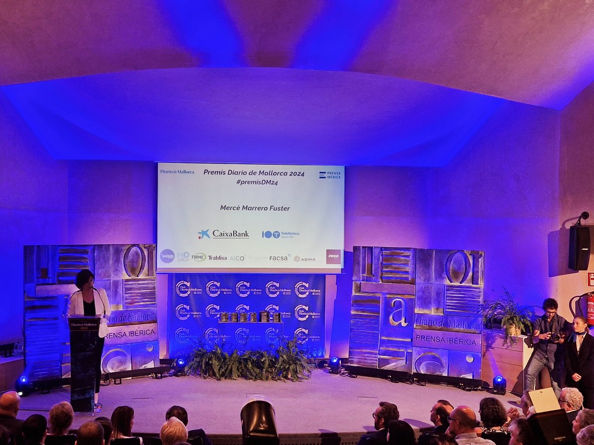 COMGEBAL_ET's tweet photo. Acompañamos a @diariomallorca en la entrega de los #PremisDM24 en @ClubDMallorca. Nuestra enhorabuena a los galardonados.#COMGEBAL @MCANA_ET https://t.co/2HWvdd9FQS