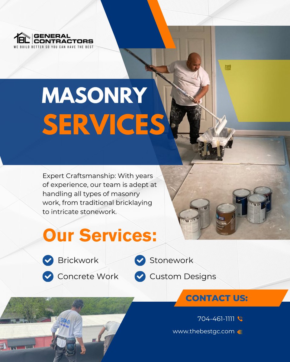 tblcontractors's tweet image. 🧱 Our expert masonry work adds strength and beauty to your home. #MasonryWork #TBLGeneralContractors