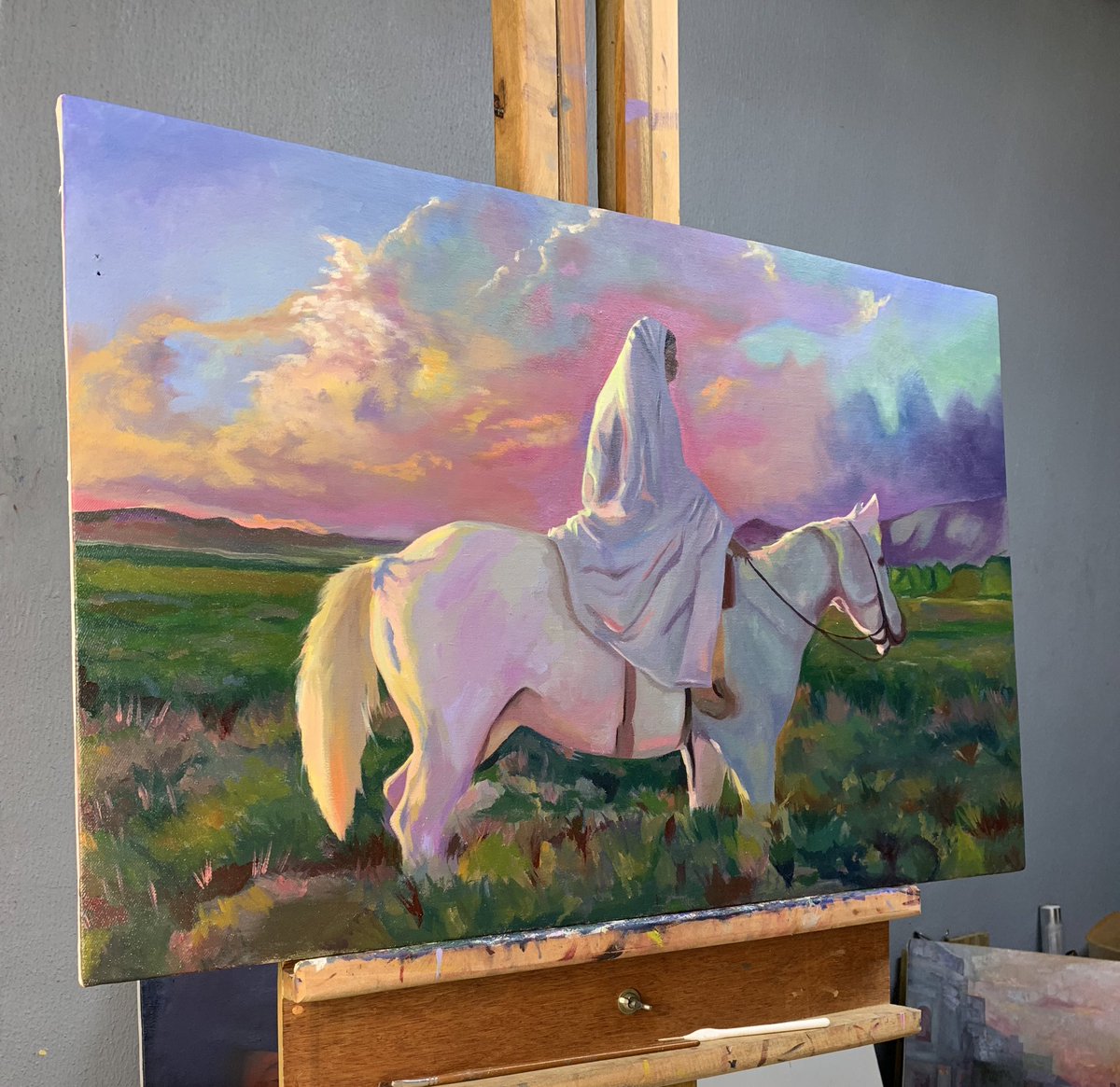 FINALLY DONE 

“THE MESSENGER”
 Oil On Canvas.