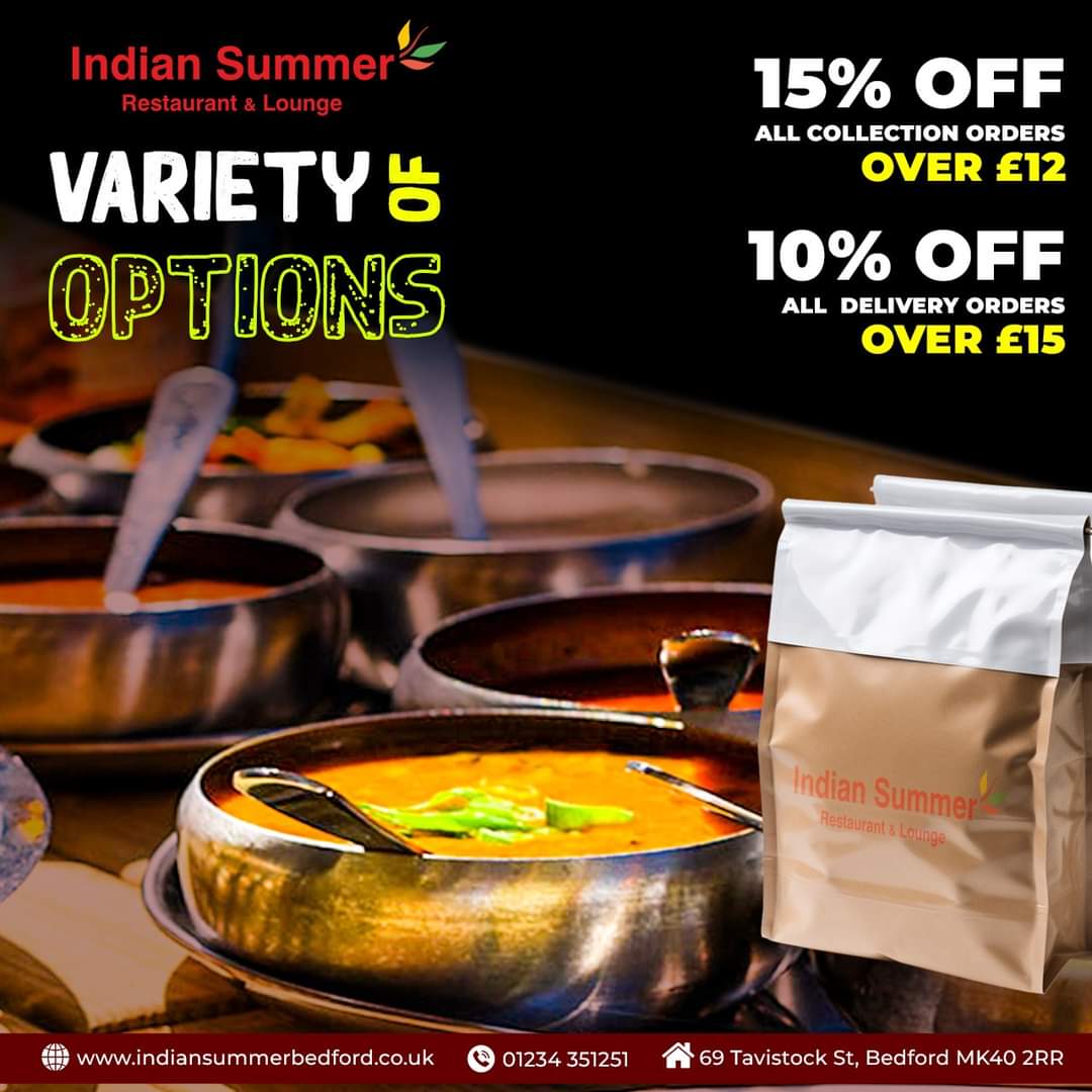 Indian Summer Restaurant & Takeaway in Bedford tweet media