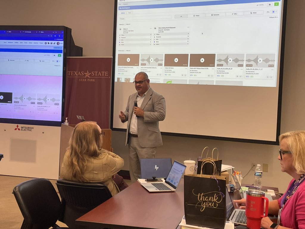JNevarez80's tweet photo. Excited to have Dr. Ramos presenting on how AI can transform effective tier 1 instruction ! We're exploring innovative ways to enhance our observation &amp; feedback.
@_TMSanders @mcardona1989 https://t.co/W7xr6gB8ym
