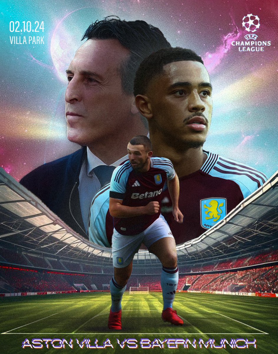 tifeodeyemi's tweet photo. Late, but will still put it out. Villa home to UCL.💫 Colours were quite tricky at first🎨

#AstonVilla #UCL #Matchday https://t.co/M3jqeT9CEk