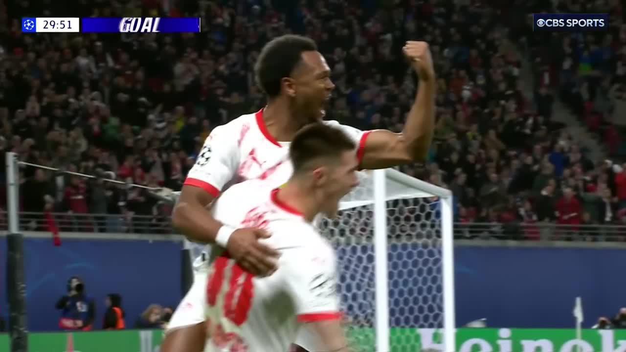 Ikoma-Loïs Openda finds Benjamin Šeško for RB Leipzig’s opener 💪
