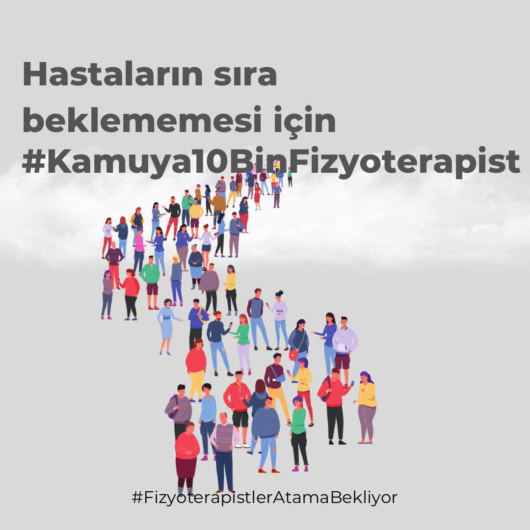 Ülkemizde Fizyoterapiste ulaşım çok kısıtlıdır. Aylarca sıra bekleyen, sıra bekledikçe iyileşme süreci uzayan hastaların Fizyoterapiste doğrudan ulaşmak hakkıdır. Bu sebeple 10 BİN FİZYOTERAPİST ataması bekliyoruz.

#AnkaradaBuluşuyoruz 
<a href="/drmemisoglu/">Prof. Dr. Kemal Memişoğlu</a>