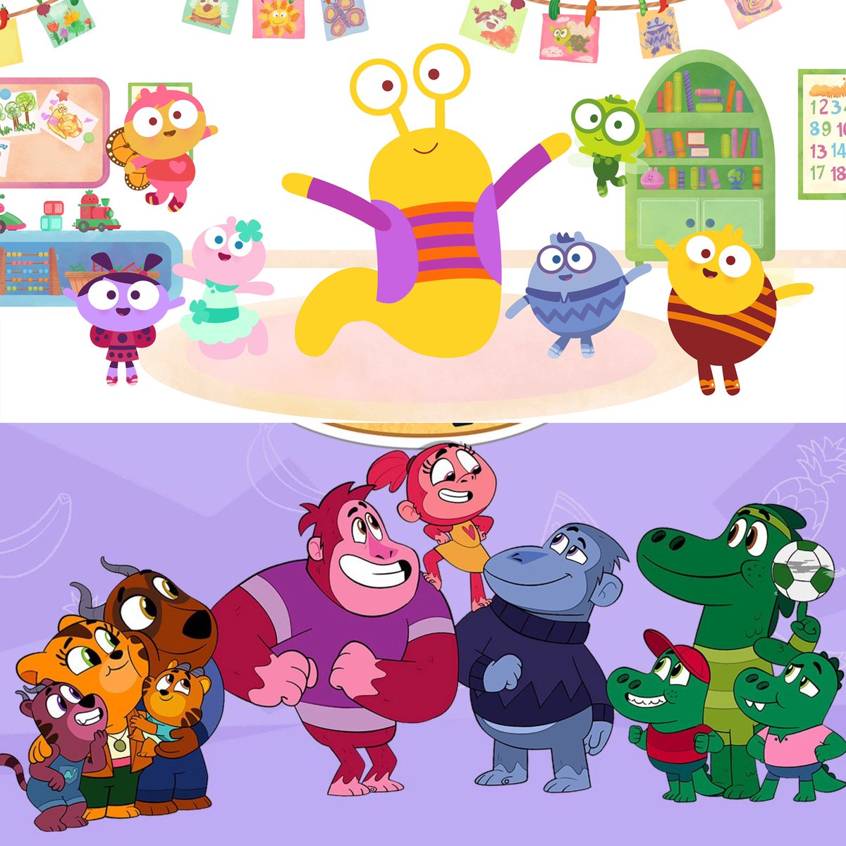 ToonHive's tweet photo. 9 Story Media Group's ‘Lu &amp; the Bally Bunch’ and ‘Let’s Go, Bananas!’ will both stream on Max in 2025.

The two shows have started to premiere on Cartoon Network this week. https://t.co/kfZynqDvED