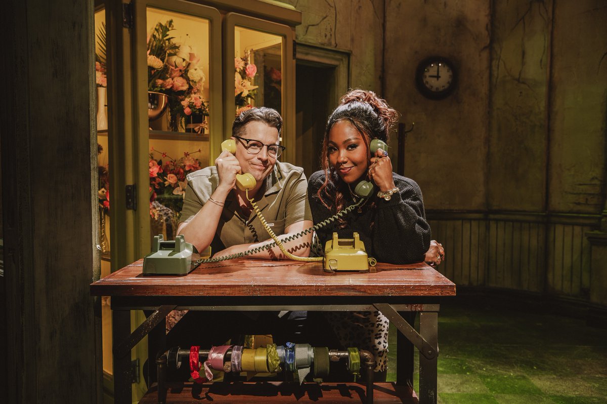 Ready, set, GROW! <a href="/CamrynHampton/">Cam🦋</a> and Jeff Sears are taking center stage as Audrey and Seymour now through October 6! #LittleShopNYC