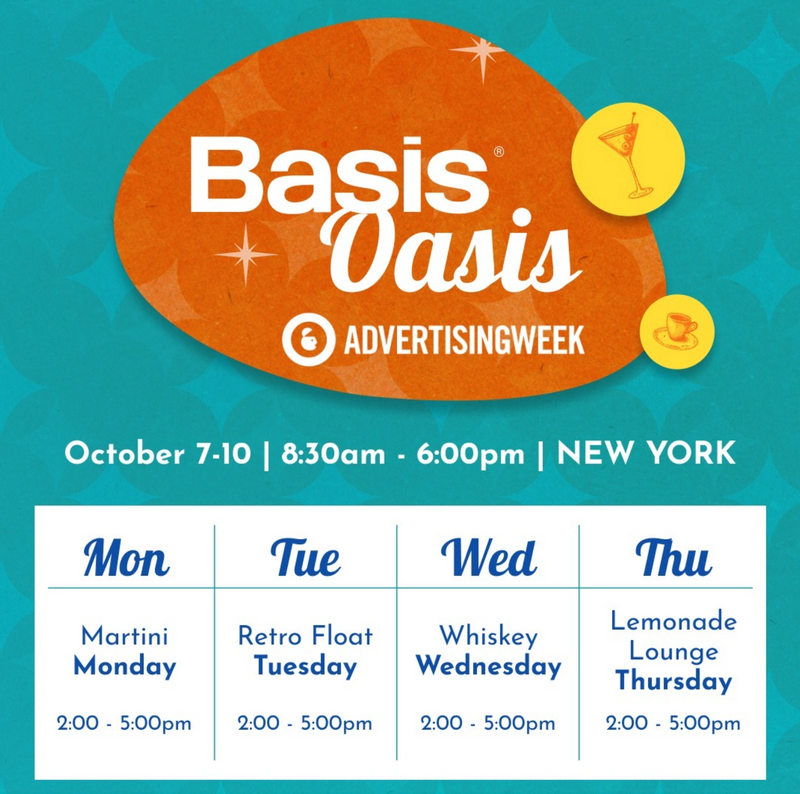 We’re only a week away from the next Basis Oasis at #AWNEWYORK24! I’m so excited to be joining the rest of our Basis team in the Big Apple to connect with other industry leaders. We’ve got a fully packed week! <a href="/basisglobaltech/">Basis</a>

#BasisOasis #NewYork #AdWeekNY