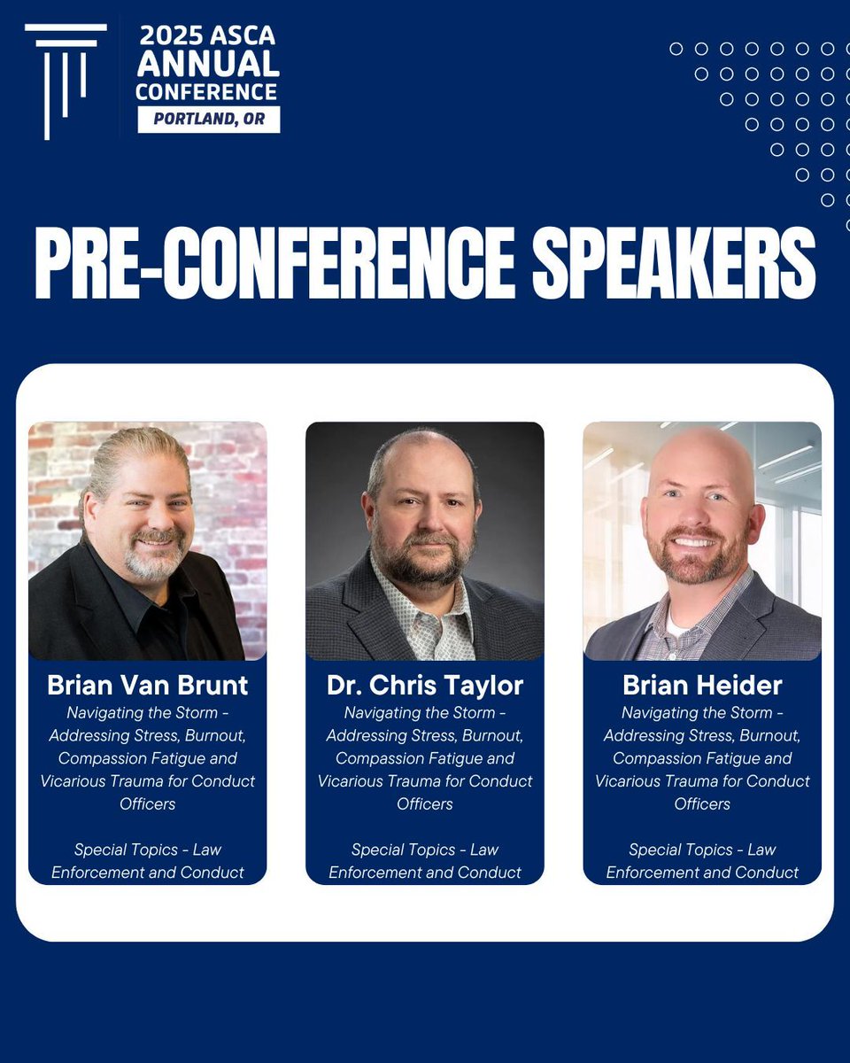 Will you be attending the ASCA Annual Conference February 5 - 8 in Portland, OR? Add one of these sessions to your experience to gain even more knowledge. Choose from a half or full-day session - visit buff.ly/3ZOuxq1 to read abstracts and register.