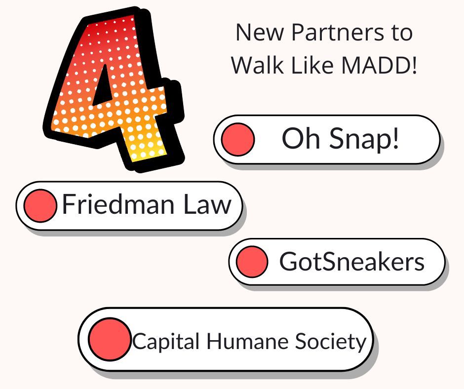 4 Days Until We Walk! 
4 New Amazing Partners to Welcome to the Event!
Join us on Sunday to meet all of our incredible partners and walk together to a future with No More Victims.