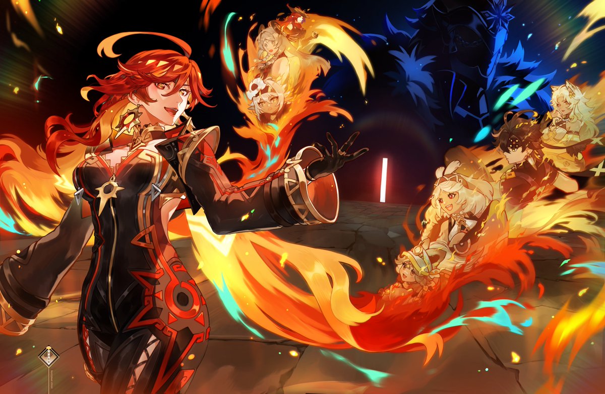 kurogawashion's tweet photo. 🔸Hi, I’m Shion, a comic artist and illustrator.
I create Genshin fan art on social media, but my main focus is working on original characters and stories as personal projects (人´∀｀)
This month was full of #Natlan !
#PortfolioDay https://t.co/q9u8XsIaZx