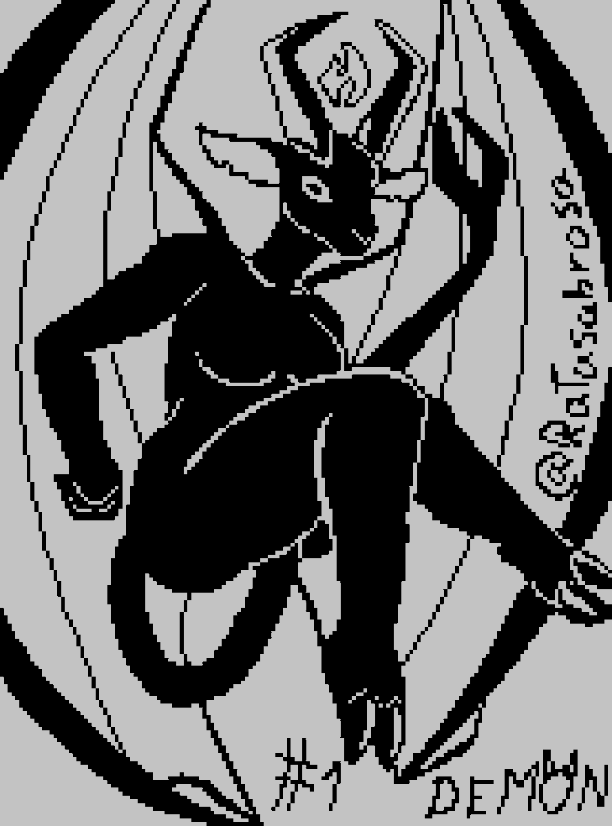 RataSabrosa's tweet photo. Day 1 of Monstober; DEMON
So, I think I might start an Inktober, the thing is that I found this year a bit dull, so I chose the Monstober sheet from @huntydraws. A bit old, true, but damn good.
#digitalart #pixelart #monster #inktober #demon #monochrome #anthro https://t.co/q1f2piQBbP