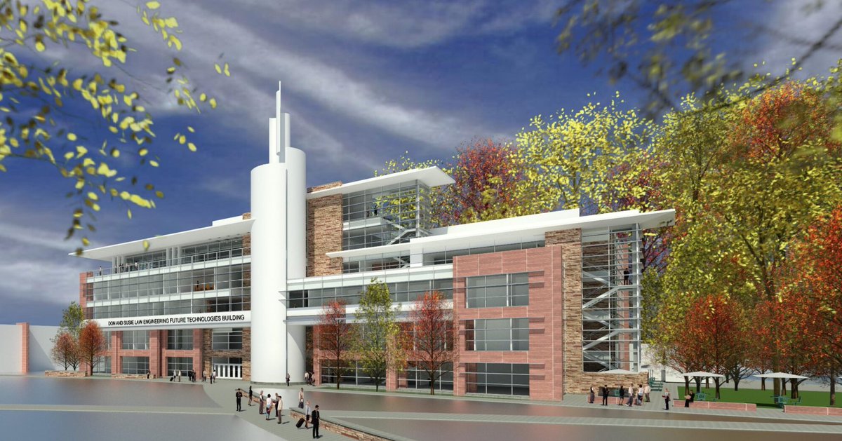 ColoradoStateU's tweet image. CSU will construct an innovative new academic building, the Don and Susie Law Engineering Future Technologies Building, that will transform engineering education for generations to come, thanks to two landmark philanthropic gifts and a strategic investment from CSU students.