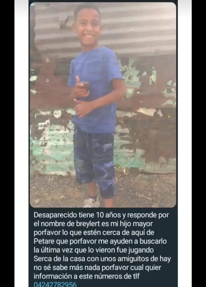 rcamachovzla's tweet photo. #desaparecido https://t.co/v8cacAFS45