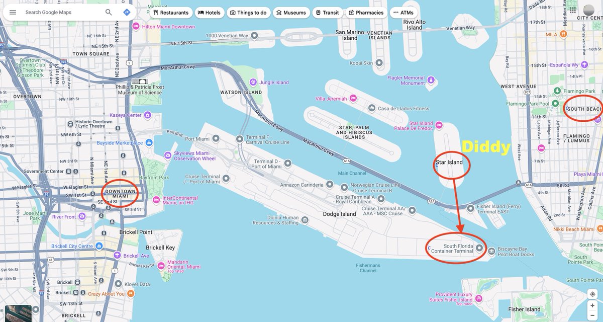 Brian_Kennedy's tweet photo. Everybody should know about "Art in Embassies", if you don't already.  Diddy's Miami house was next to the shipping container port, which might be just coincidence.
