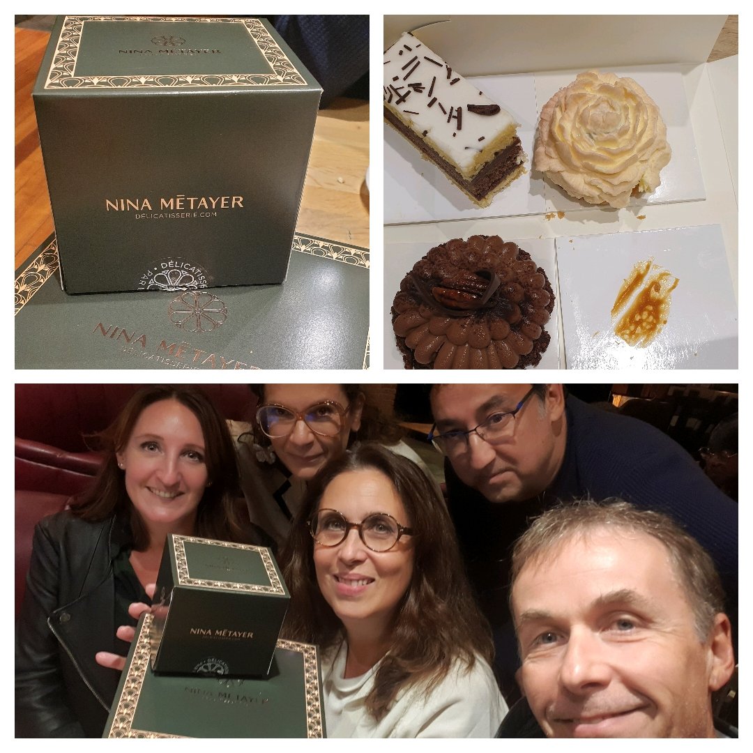 Petite dégustation entre collègues des pâtisseries <a href="/NinaMetayer/">Nina Métayer</a> lors d'un déplacement parisien #Exceptionnel moment de partage.Finesse, délicatesse(rie), quintessence des #saveurs @Orange <a href="/laurence_jdn/">Laurence Thouveny</a> <a href="/e_verchere/">E. Verchere</a>
Merci🙏 Nina pour ces instants de bonheur qui enchante les clients