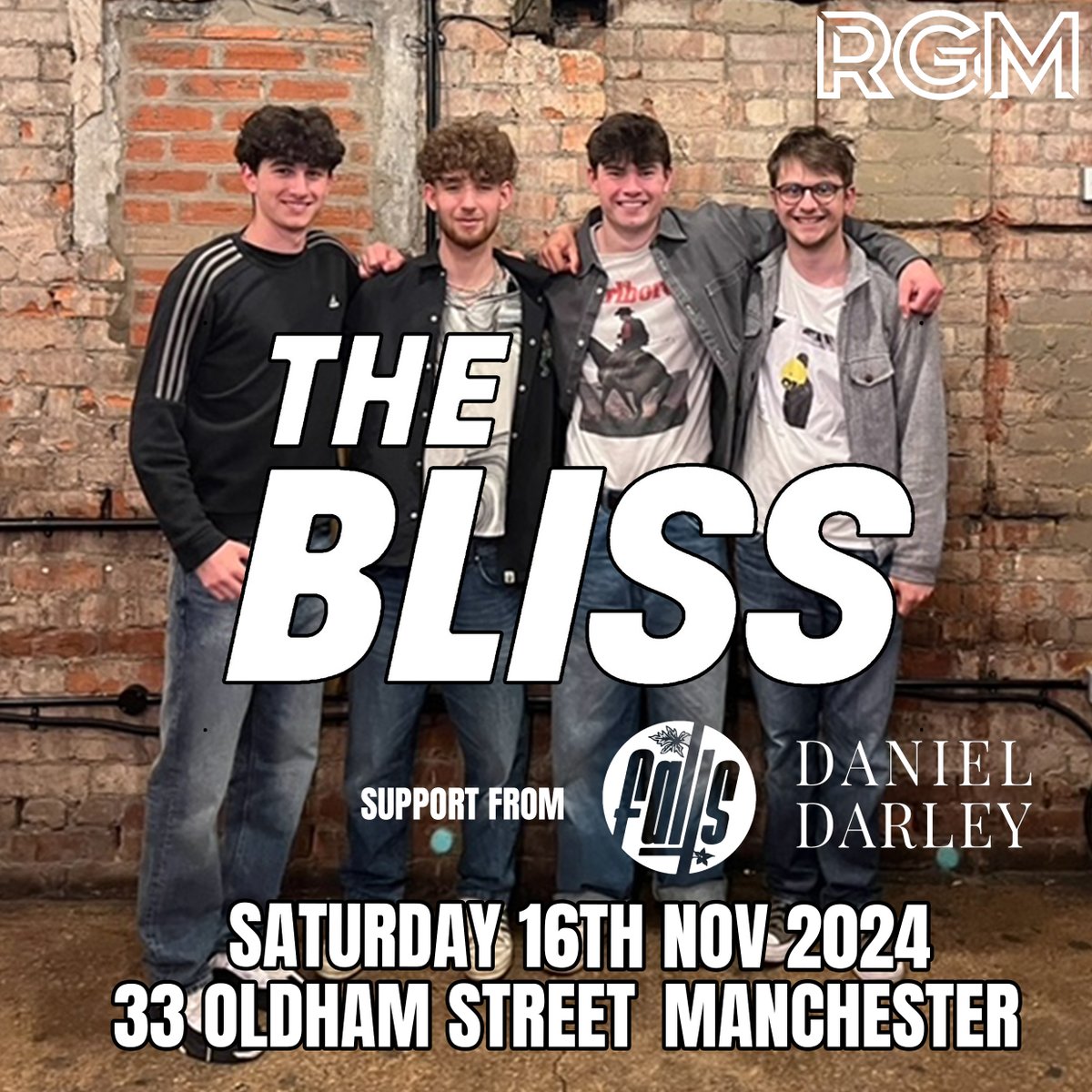 RGMMAGAZINE's tweet photo. 🎙️ RGM LIVE 🎙️

🎉 We have 2 class live shows coming up at @33OldhamStreet

📅 16th Nov @theblissuk // @Thefallsband_ // @dandarleymusic

📅 14th Dec @concreteclubmcr // @matildashakes // @jonnyblademusic

🔗 https://t.co/dagMeyIEX6

#RGM #RGMLIVE https://t.co/lkkAHrkJqR