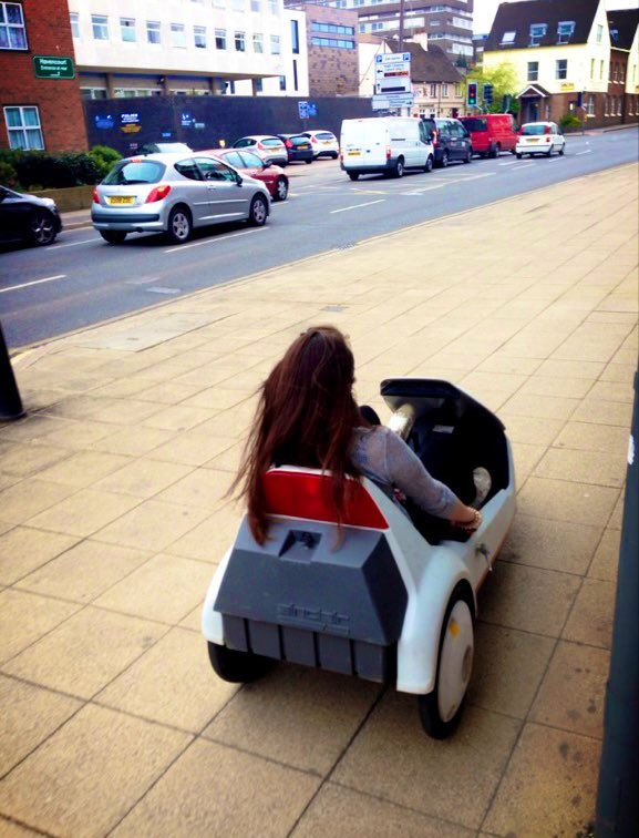 RetroFun_'s tweet photo. Throwback to 2013 when Mrs P was cruising around in my #sinclairc5 in light of @jasonbradbury &amp; teams new masterpiece on the way, I looked back at some photos think I need a C5 back in the collection CTRL A.i. DELETE #Retro https://t.co/EXZhEi3IAJ